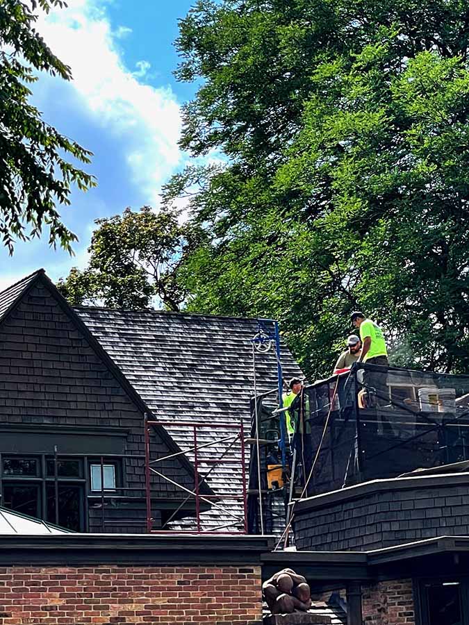 Workers on-site.
