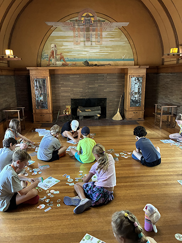 In the playroom, campers act as landscape architects and learn to design for their clients’ needs and preferences.