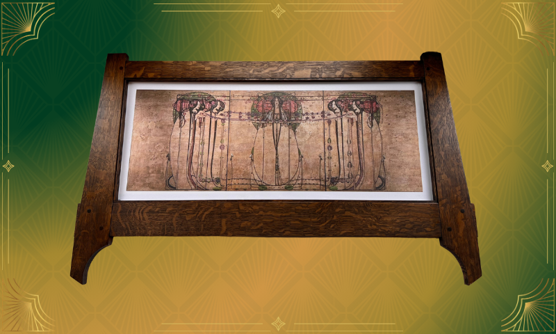 QUARTER-SAWN OAK ARCHITECTURAL FRAME. PROVIDED BY: WABASHIKI WOODWORKS
