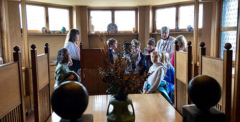 students at the Home and Studio