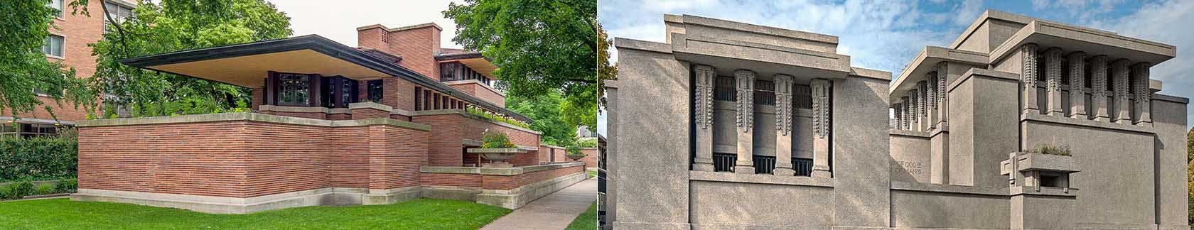 Robie House and unity temple